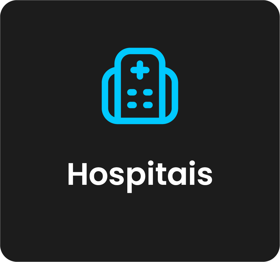 Hospitais caixa de aço