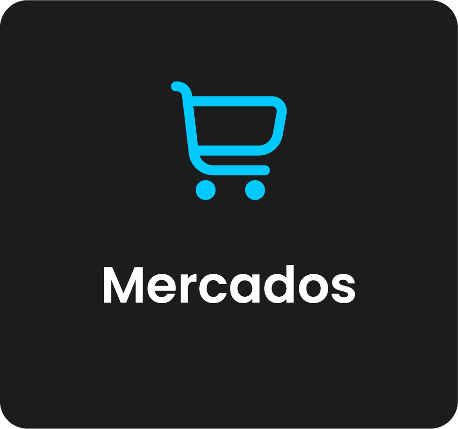 Mercados caixa de aço